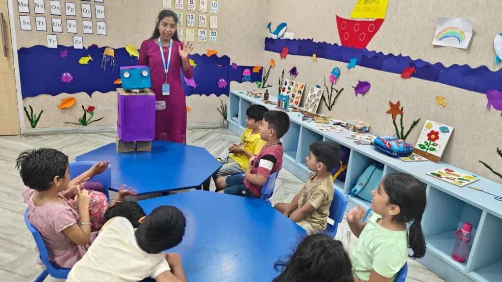classroom activity with children